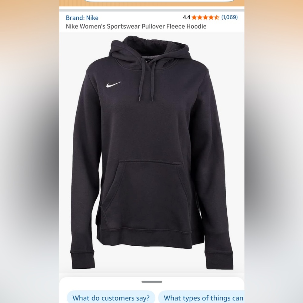 Nike Women’s Charcoal Hoodie - Picture 4 of 4